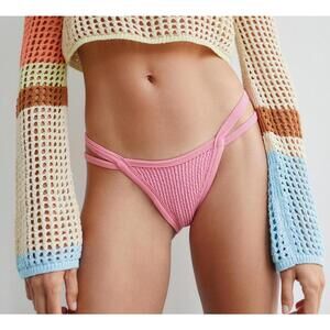 Urban Outfitters Out From Under Baby Pink Pucker‎ Bikini Bottom size M/L NWT